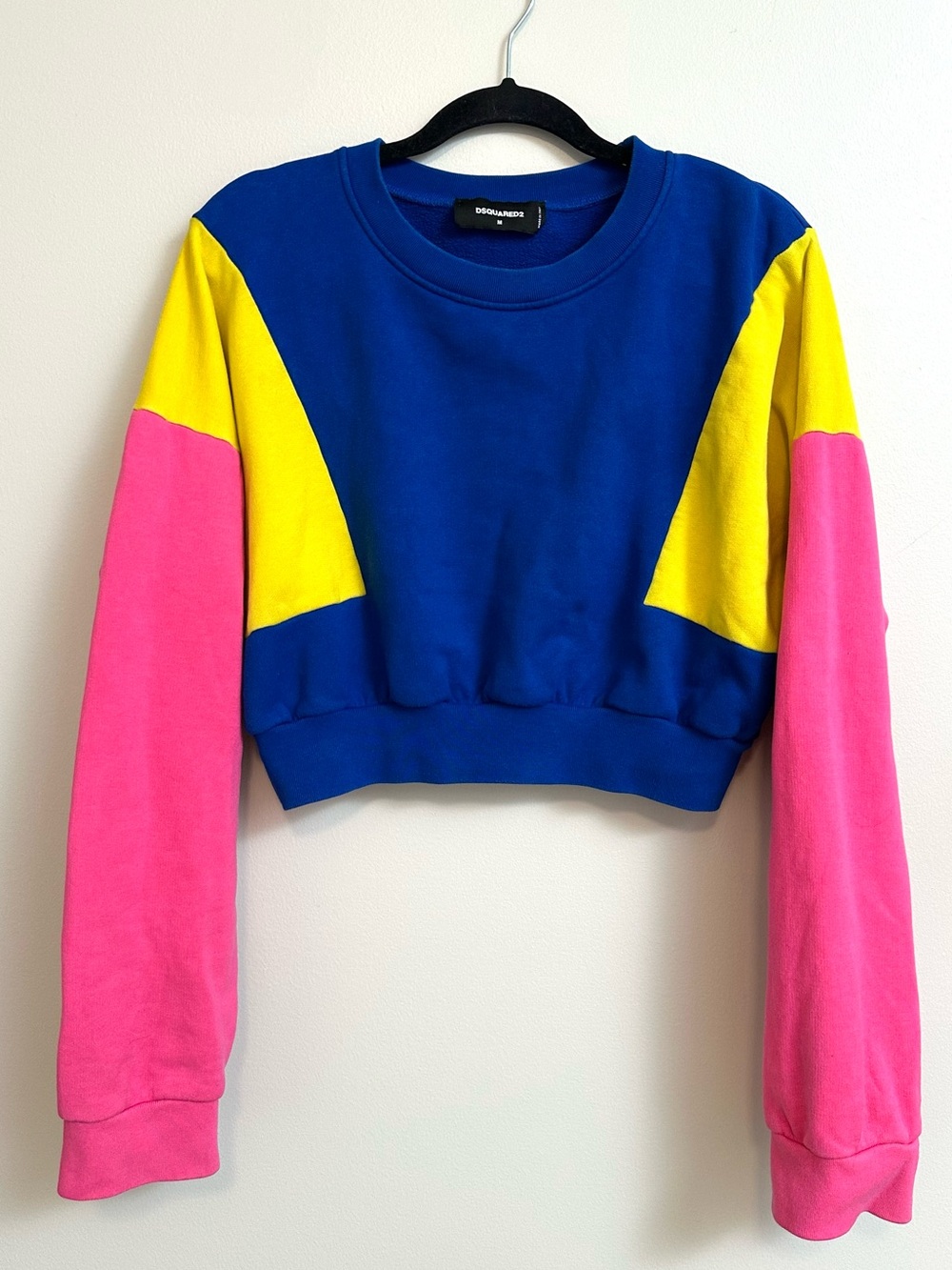 Dsquared2 Color Block Cropped Sweatshirt S72GU0398 S25516 FW22